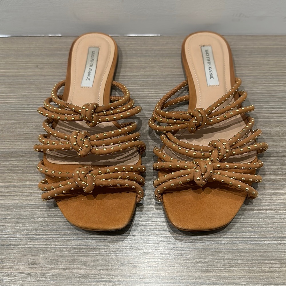 Saks Fifth Avenue Tan Sandals